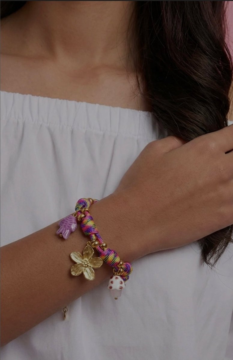 Knotty Bloom Charm BraceletRojaluxe