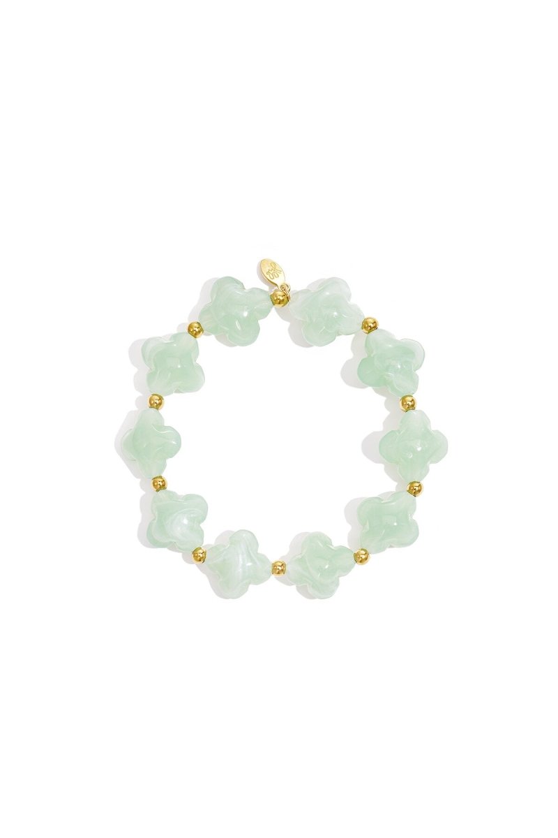 Kralenarmband met klaver kralen - 2 kleurenRojaluxe