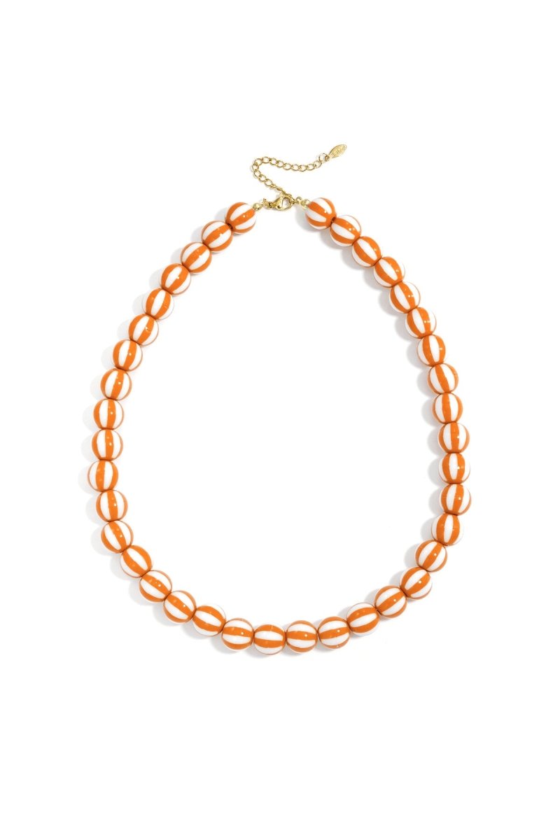 Kralenketting met gestreepte kralen - 4 kleurenRojaluxe