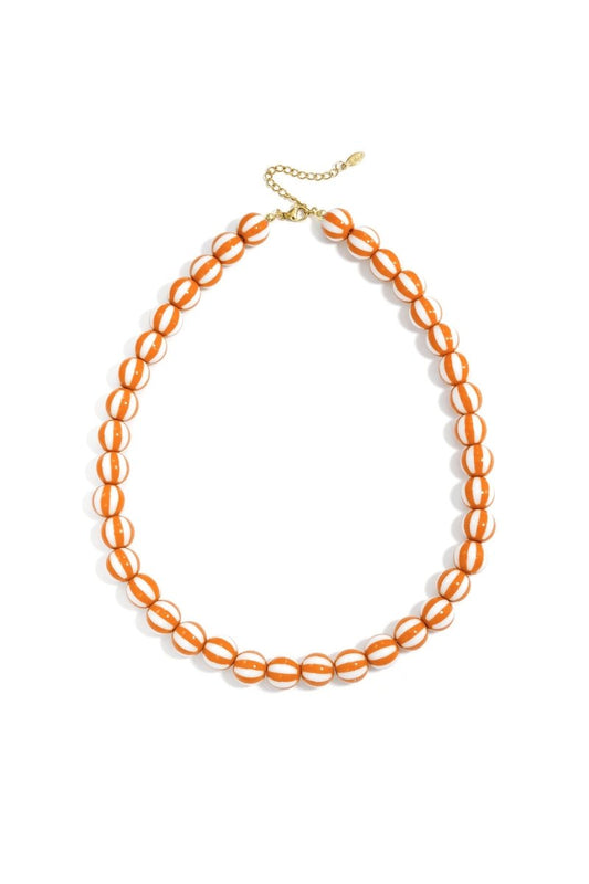 Kralenketting met gestreepte kralen - 4 kleurenRojaluxe