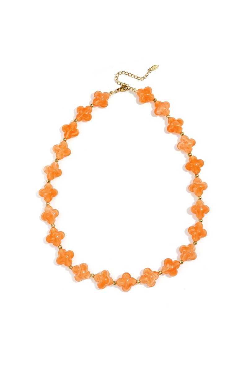 Kralenketting met klaver kraaltjesRojaluxe