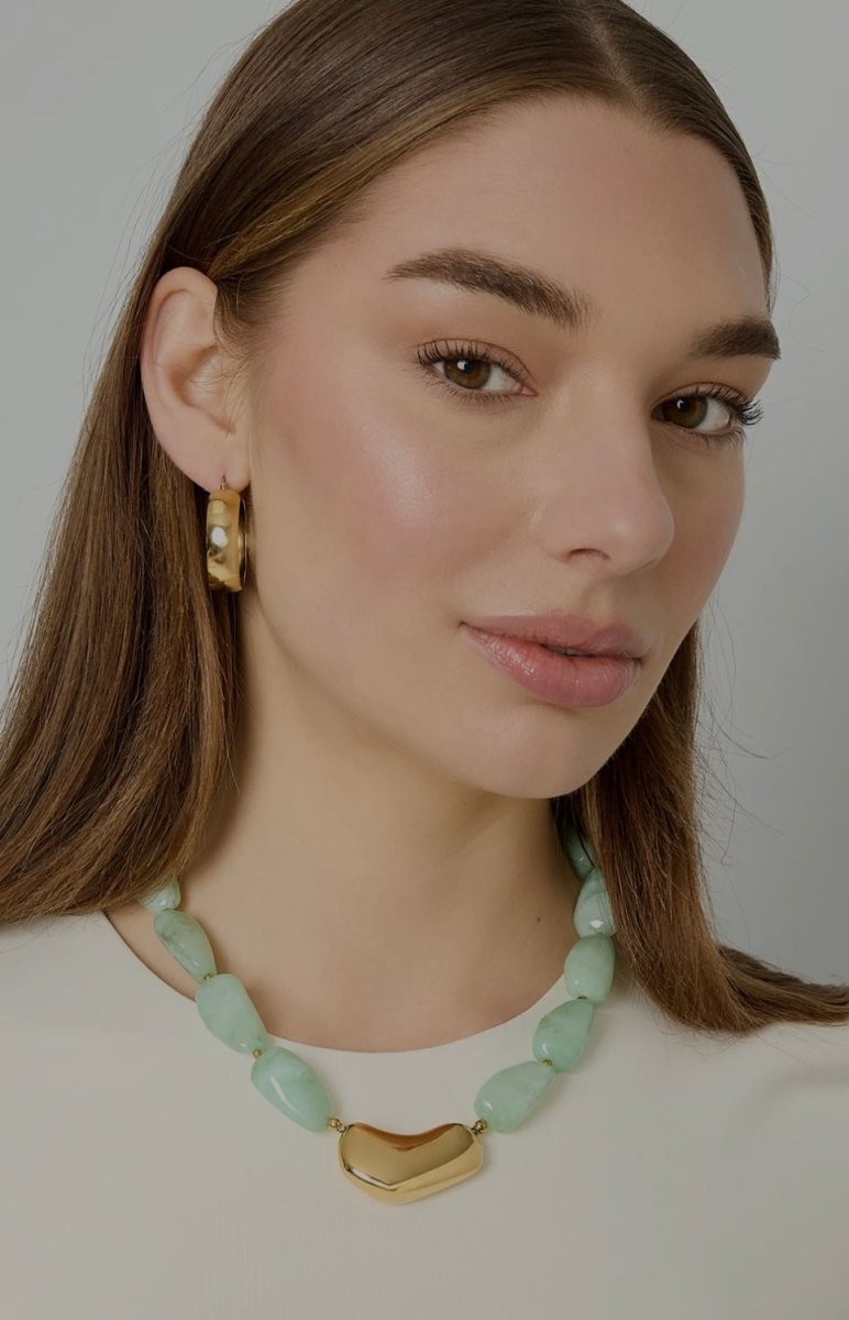 Kralenketting met organische hangerRojaluxe