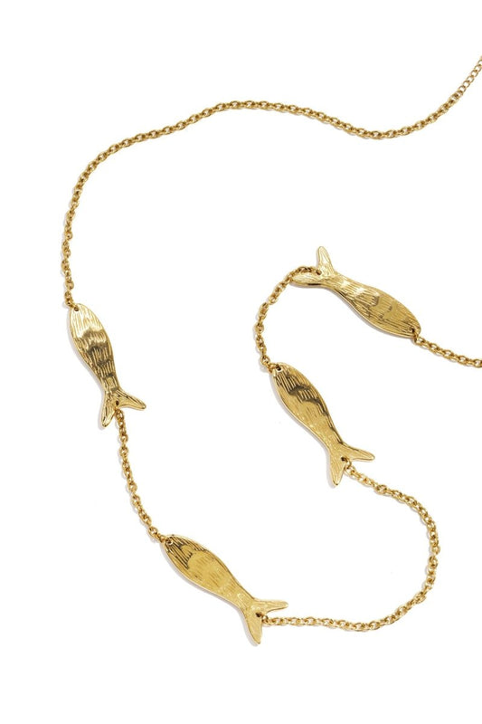 Lange ketting met vissenRojaluxe