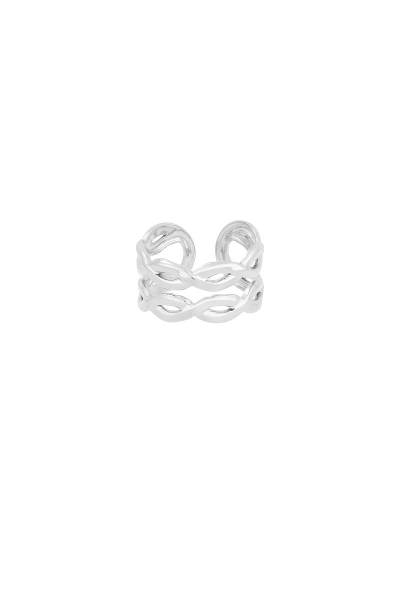 layered swirl ring - 2 kleurenRojaluxe