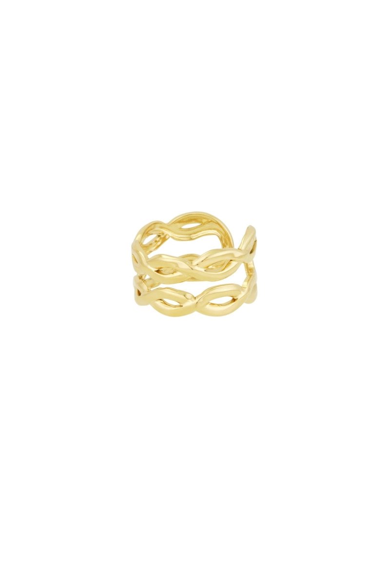 layered swirl ring - 2 kleurenRojaluxe