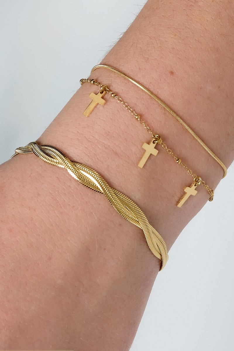 Let's Intertwine armband - 2 kleurenRojaluxe