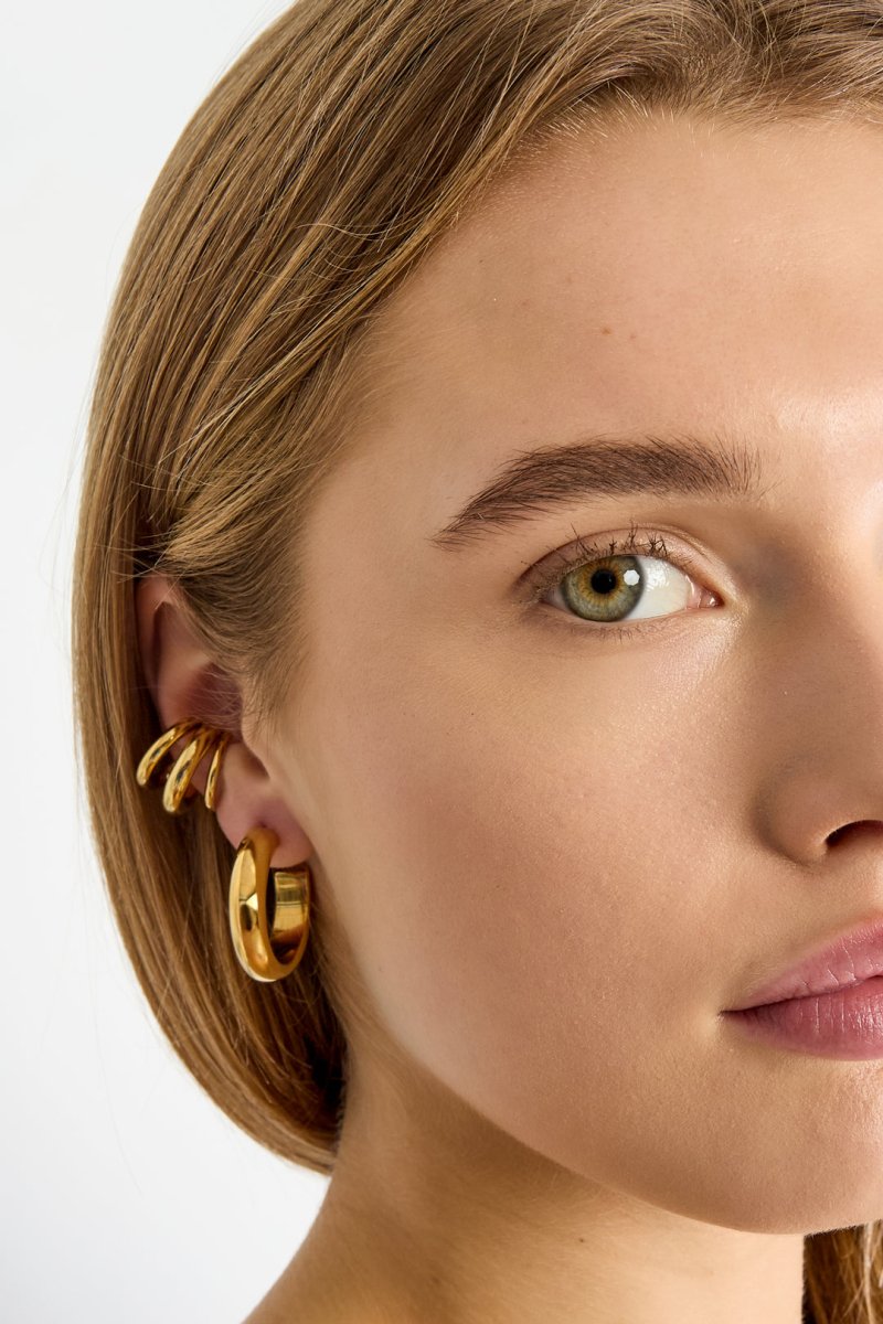 Meervoudige oormanchette – Ear cuff met gelaagd designRojaluxe