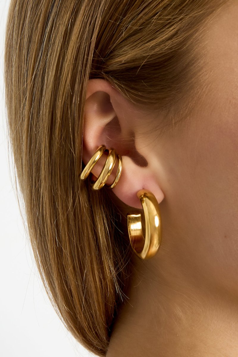 Meervoudige oormanchette – Ear cuff met gelaagd designRojaluxe