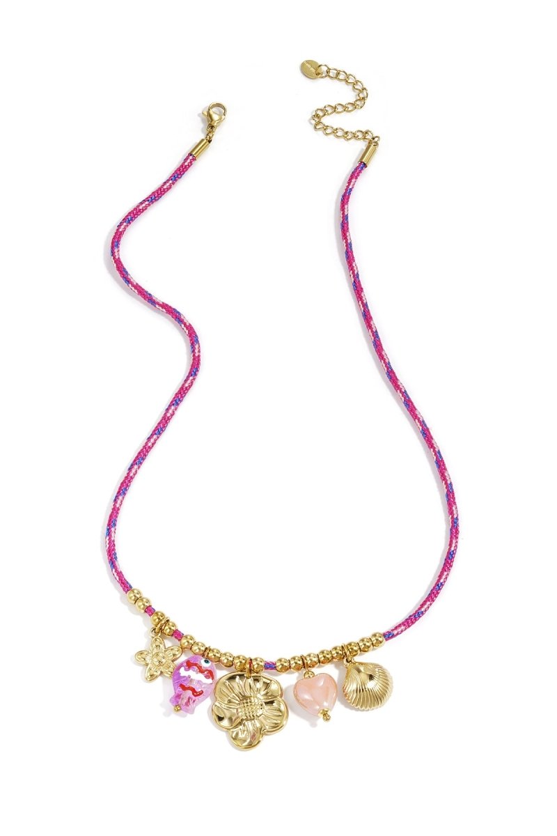 Ocean Bloom Charm NecklaceRojaluxe