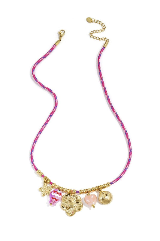 Ocean Bloom Charm NecklaceRojaluxe