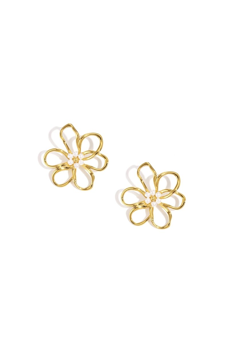 Oorbellen met BloemdesignRojaluxe