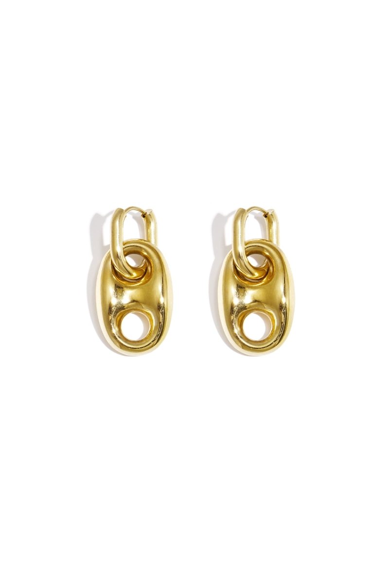 Oorbellen met knop detailRojaluxe