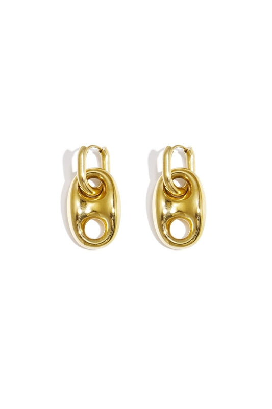 Oorbellen met knop detailRojaluxe