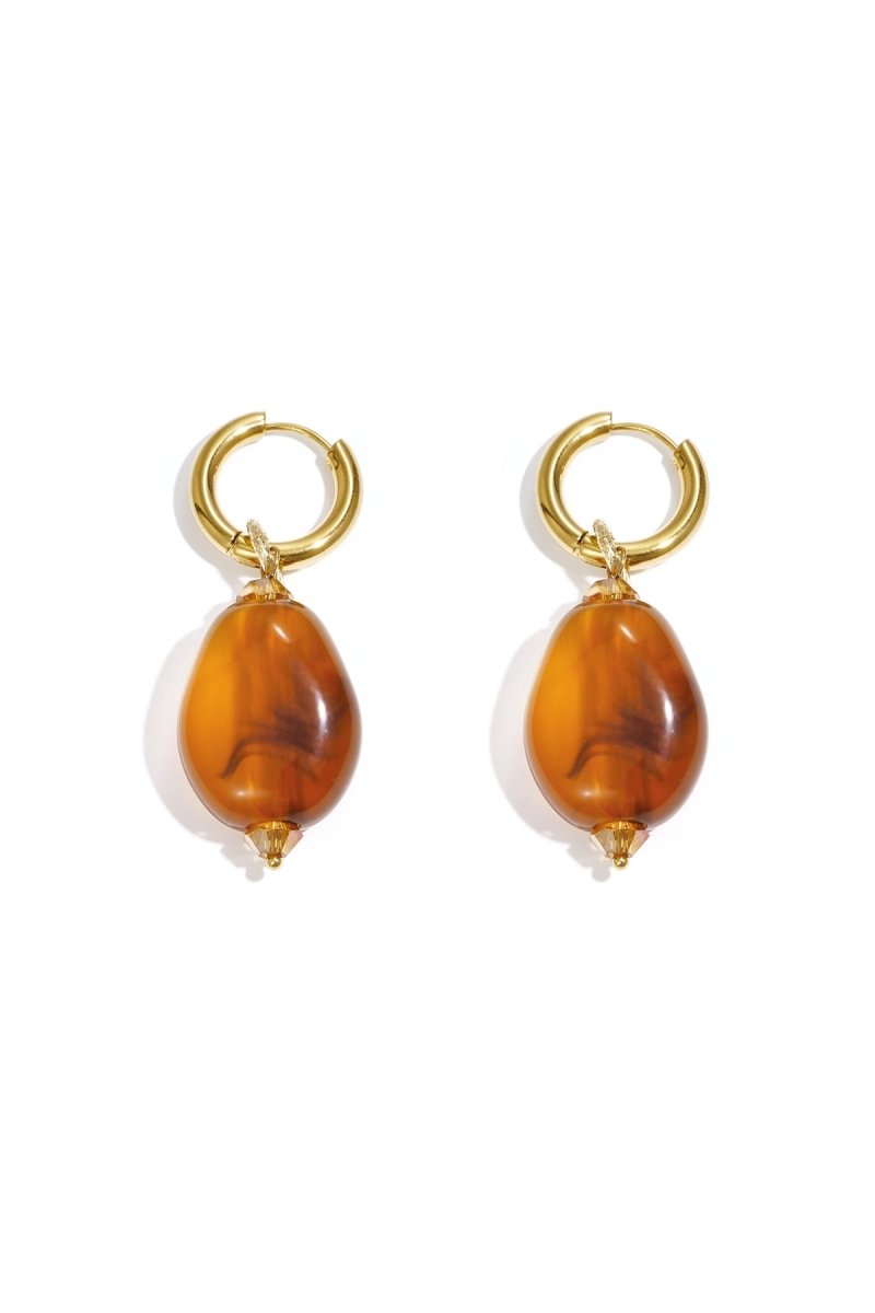 Oorbellen met Marmeren Look Kraal - 9 kleurenRojaluxe