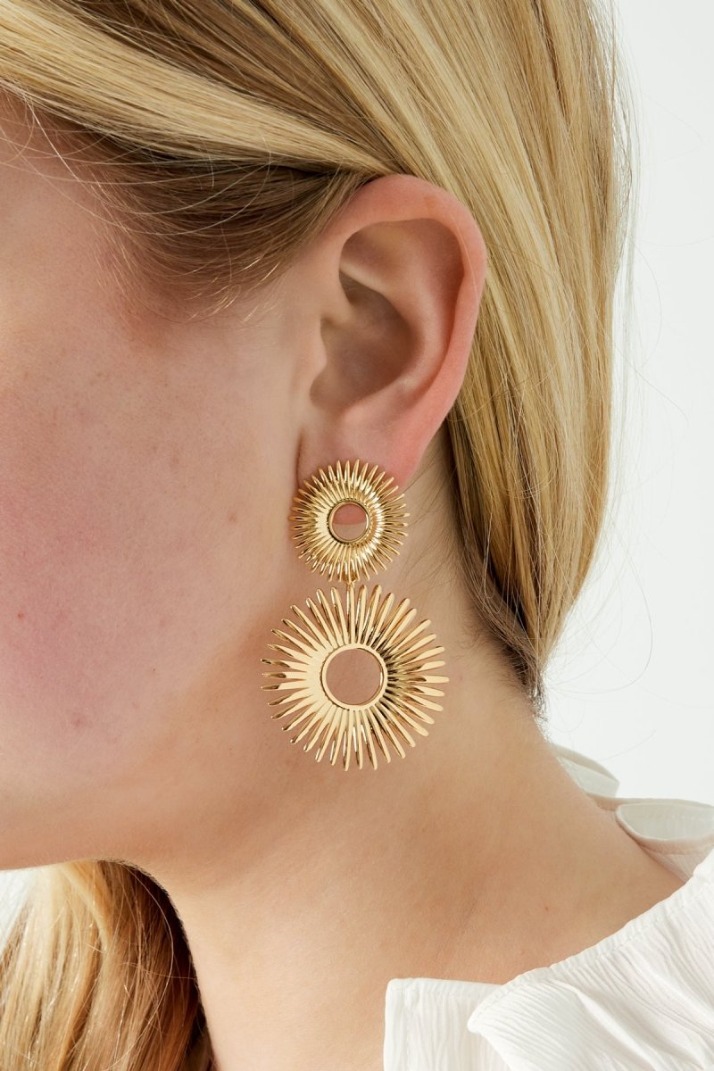 Oorbellen met Stralend CirkeldesignRojaluxe