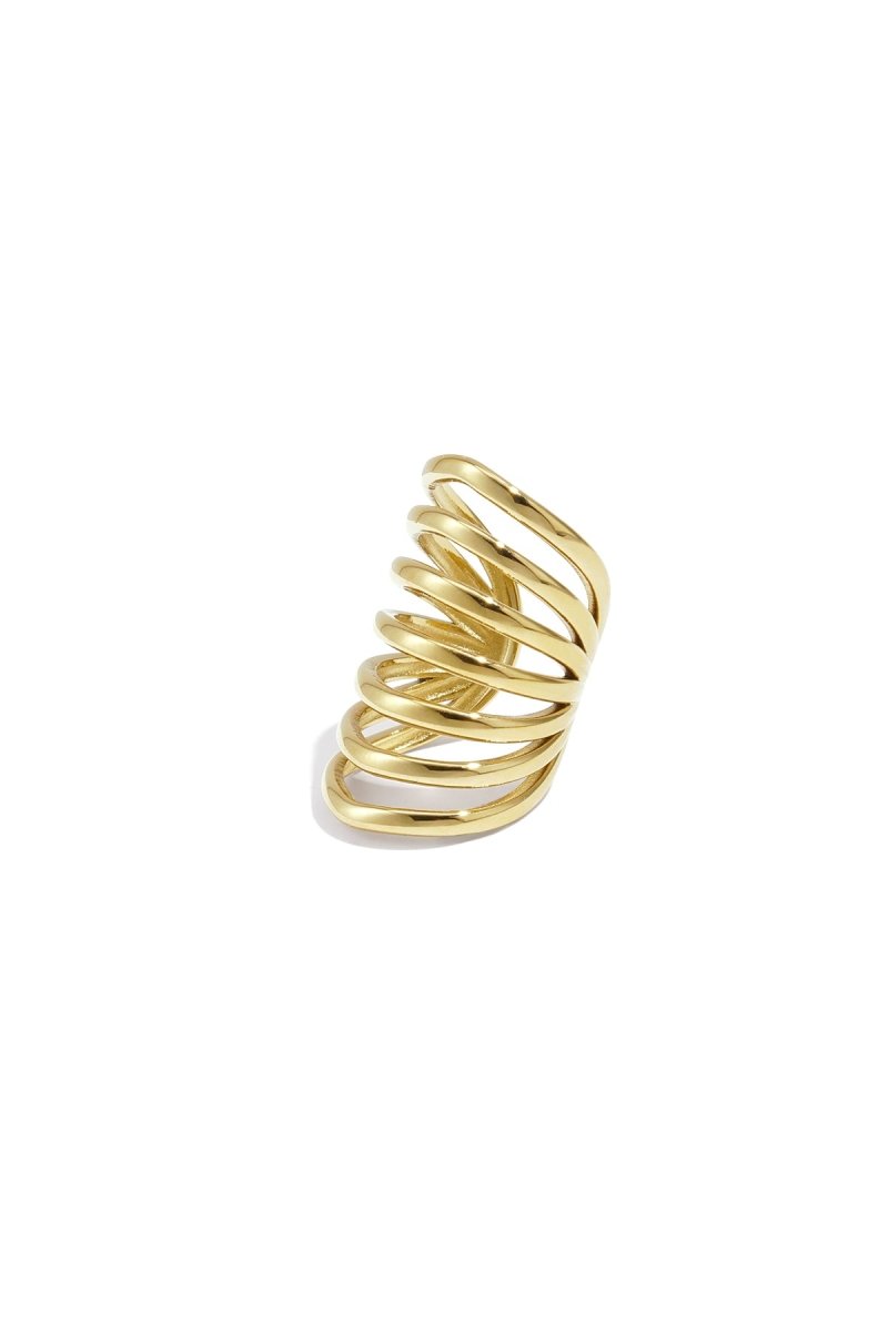 Oormanchette met gelaagd design – Statement ear cuff zonder gaatjeRojaluxe