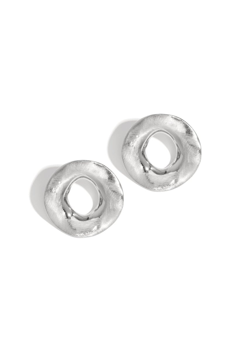 Organische Cirkel Stud Oorbellen - 2 kleurenRojaluxe