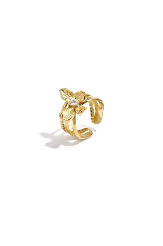 Petal Shine Ring - 2 kleurenRojaluxe