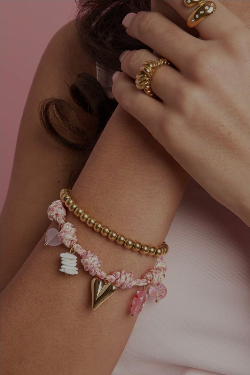 Playful Charm Rope Bracelet - 4 kleurenRojaluxe