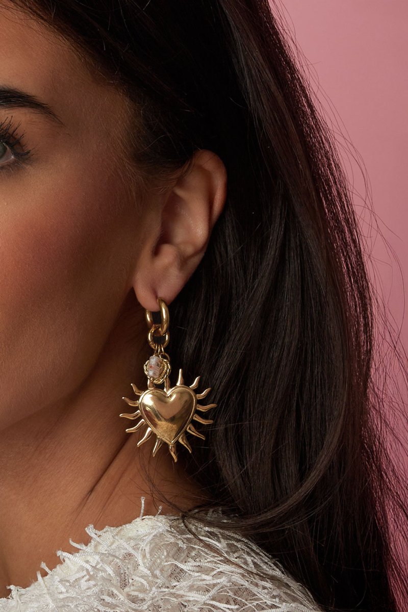 Radiant Heart Sun EarringsRojaluxe