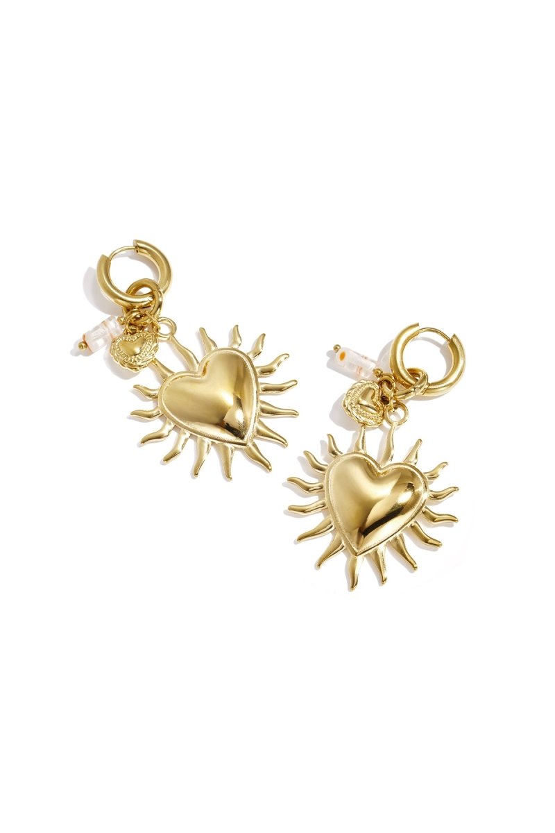 Radiant Heart Sun EarringsRojaluxe