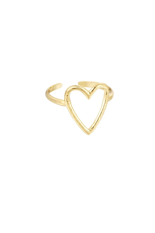 ring big heart - 2 kleurenRojaluxe