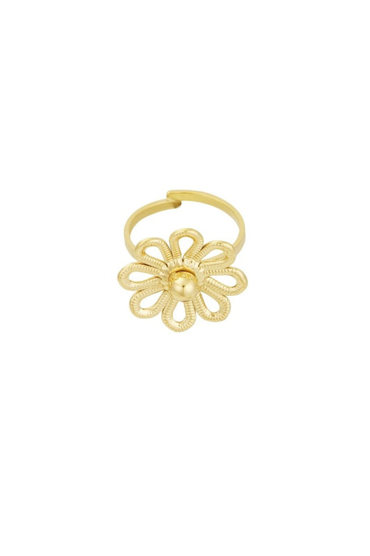Ring met Bloemdesign - 2 kleurenRojaluxe
