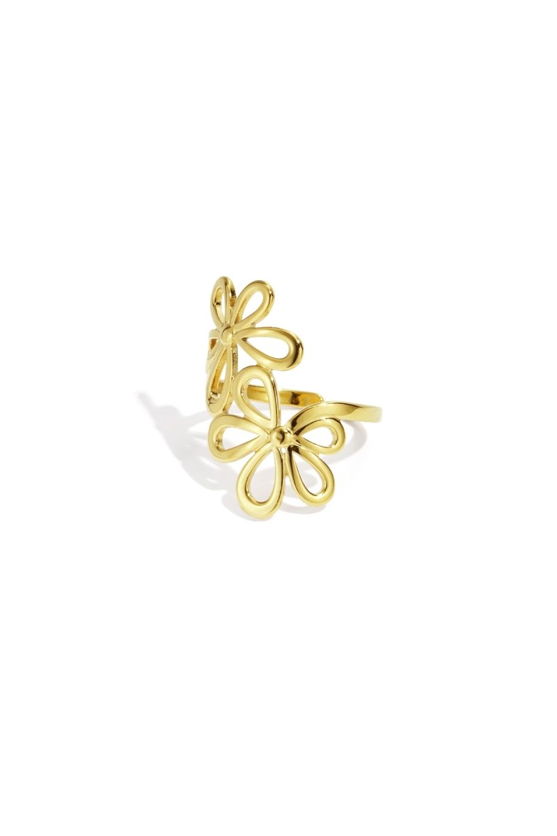 Ring met Dubbele BloemvormRojaluxe