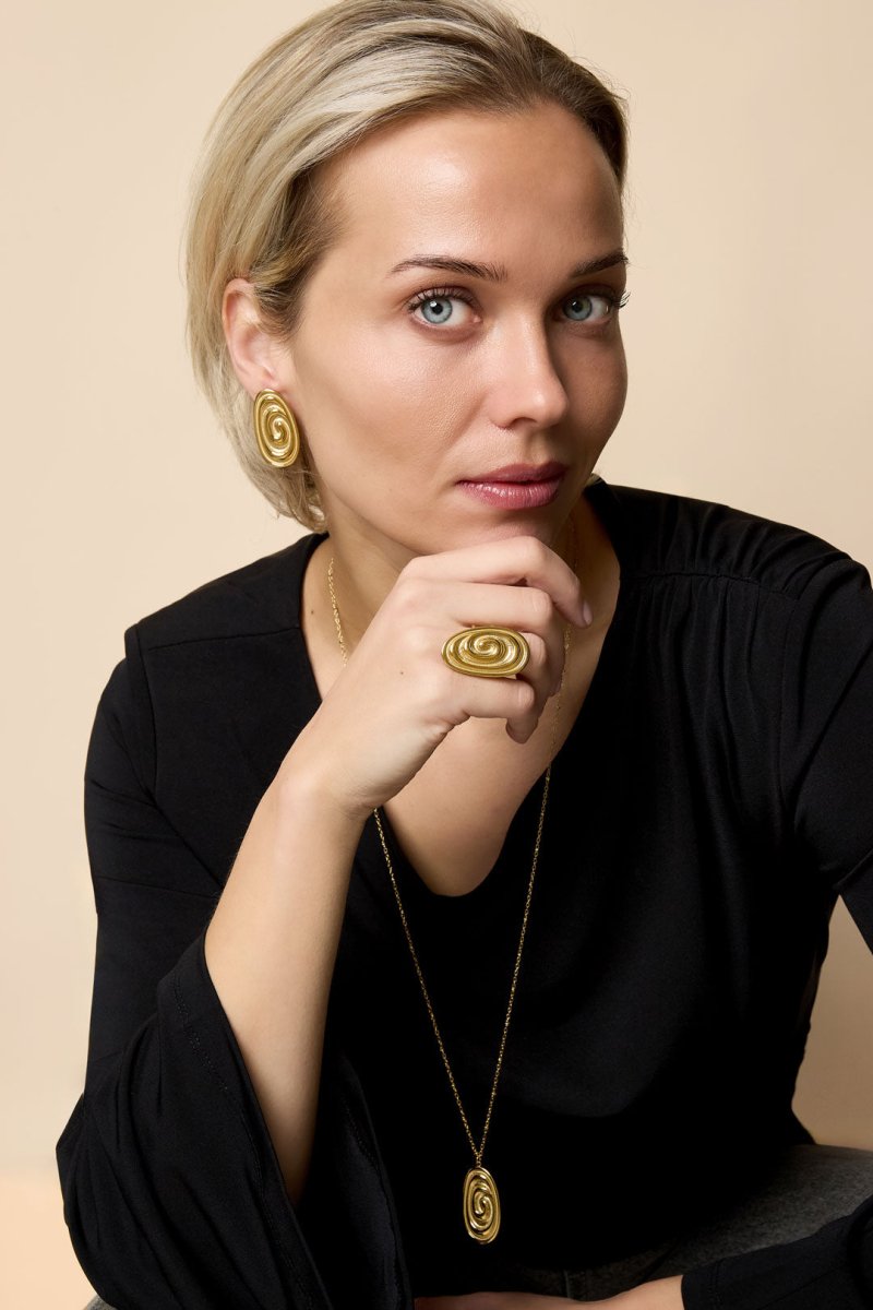 Ring met Groot Spiraal DesignRojaluxe