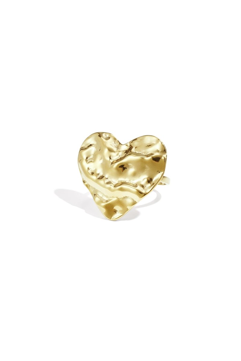 Ring met Hart bubbledesign - 2 kleurenRojaluxe