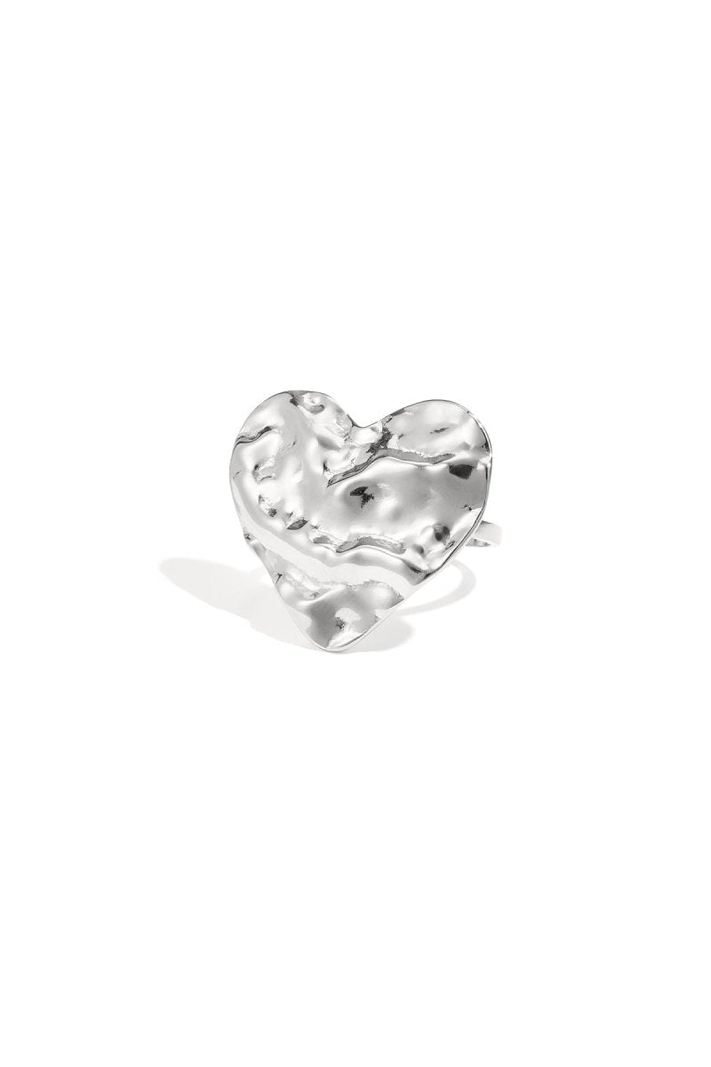 Ring met Hart bubbledesign - 2 kleurenRojaluxe