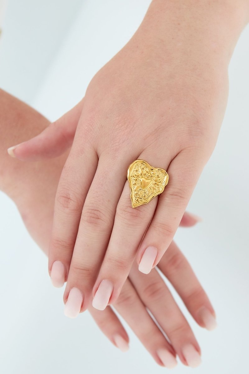 Ring met Hartdesign - 2 kleurenRojaluxe