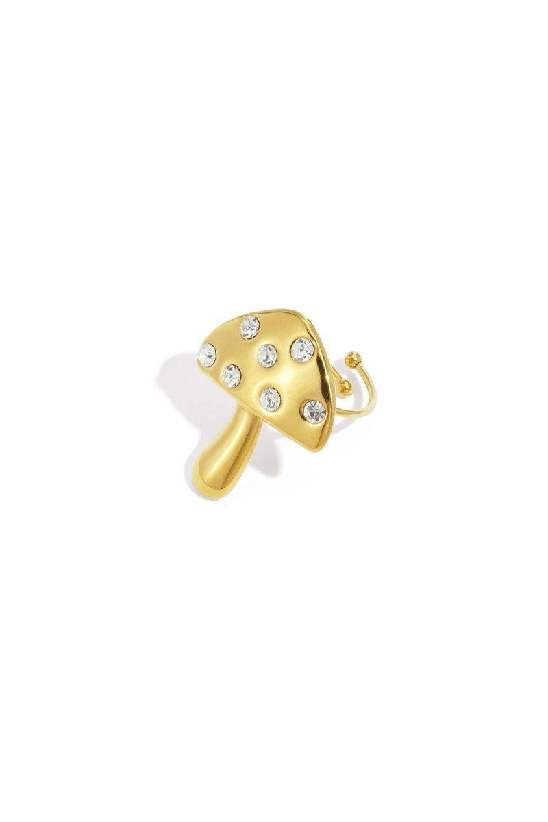 Ring met Paddenstoel en StrassdetailsRojaluxe