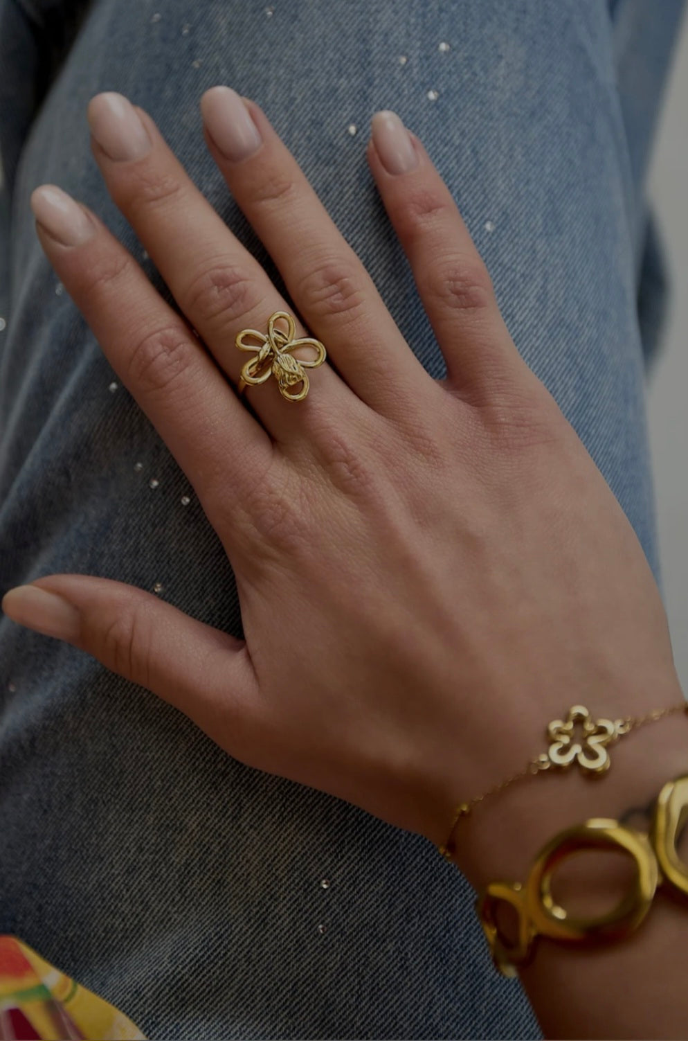 Clover Twist Ring