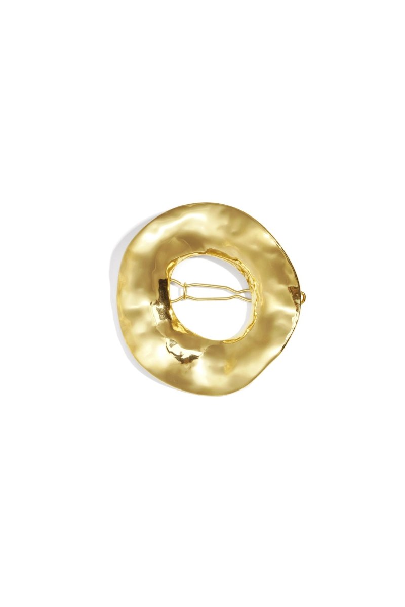 Ronde Gewelfde Broche – Stainless Steel Sieraad voor DamesRojaluxe
