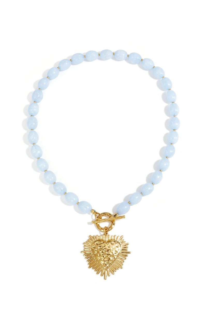 Sacred Heart Bead Necklace - 2 kleurenRojaluxe