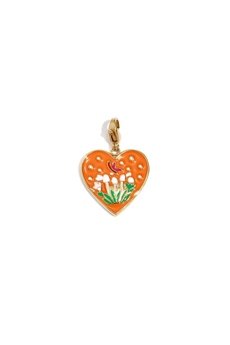 Sieraden bedel hart met tulpenRojaluxe
