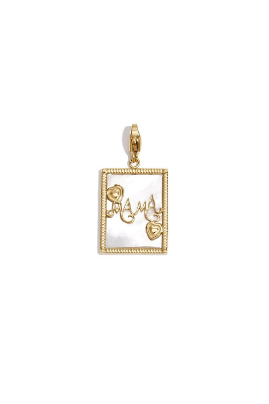 Sieraden bedel paarelmoer fotolijstje mamaRojaluxe