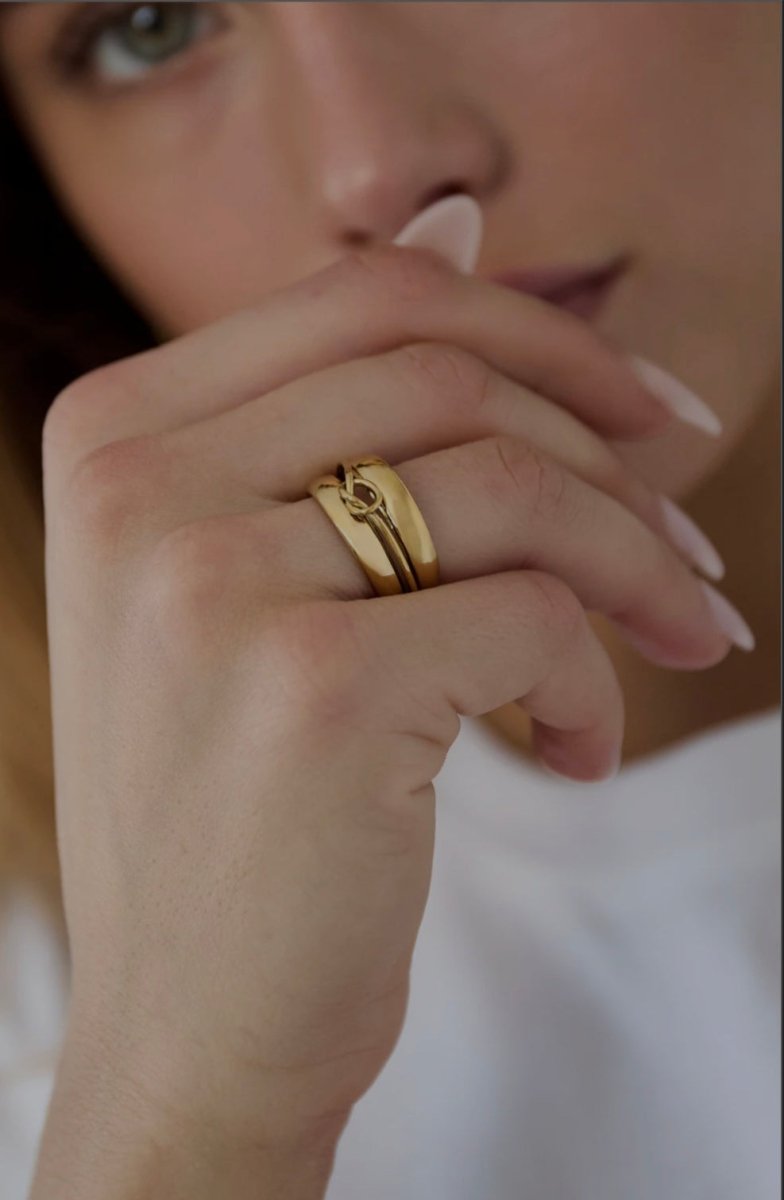 Smooth Link Ring - 2 kleurenRojaluxe