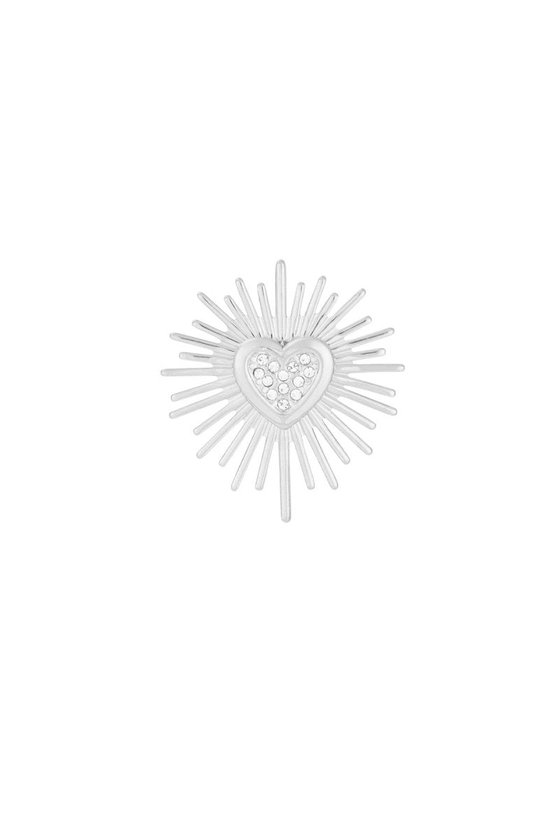 Sparkling Heartburst Broche - 2 kleurenRojaluxe