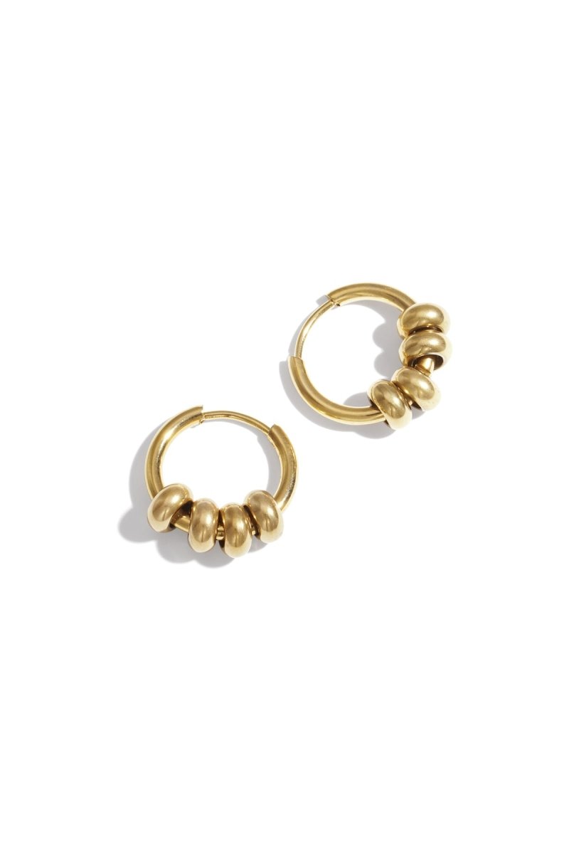 Stacked Bead Hoops - 2 kleurenRojaluxe