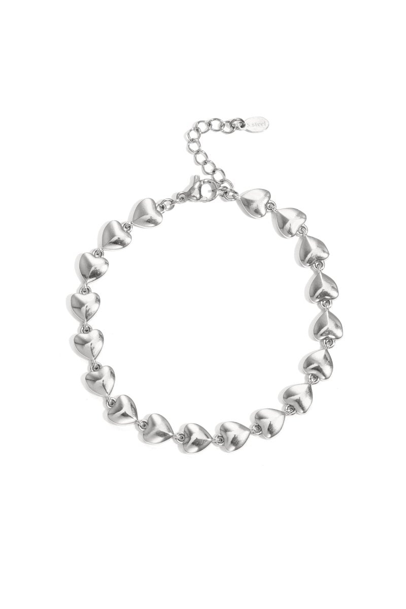 Stainless steel armband met Hartdesign - 2 kleurenRojaluxe