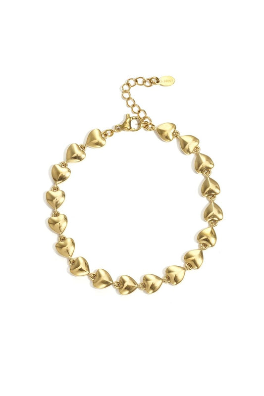 Stainless steel armband met Hartdesign - 2 kleurenRojaluxe