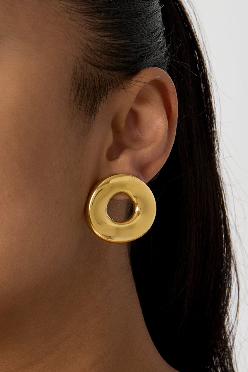 Statement oorbellen in donut vormRojaluxe
