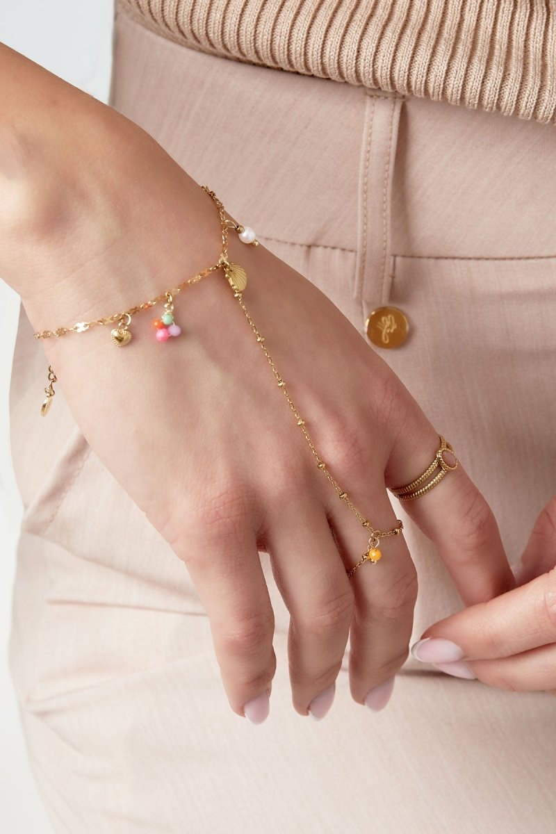 Strand armband met bedelsRojaluxe