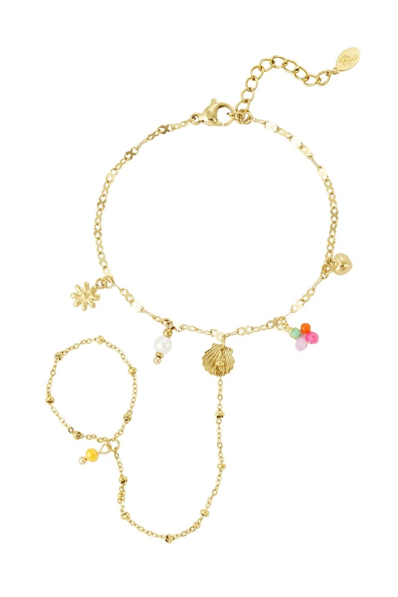 Strand armband met bedelsRojaluxe