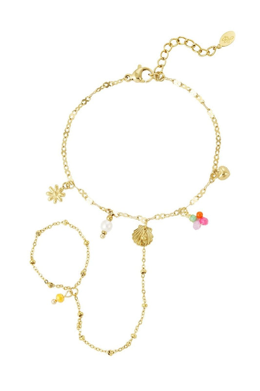Strand armband met bedelsRojaluxe