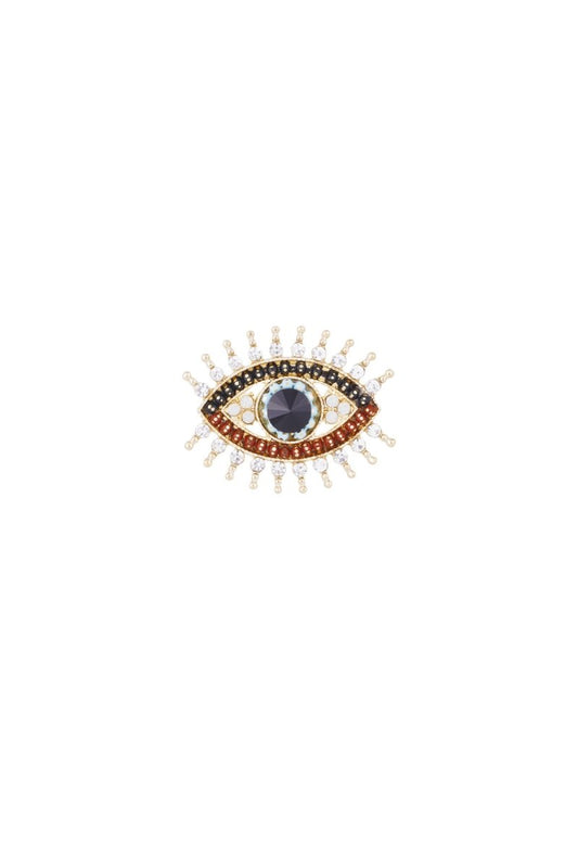 Strass Broche met OogdesignRojaluxe