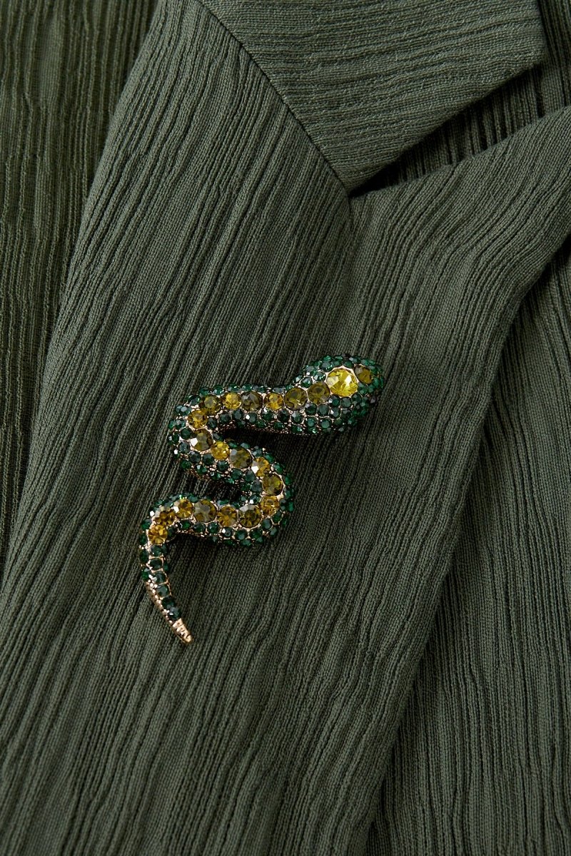 Strass Broche met SlangdesignRojaluxe