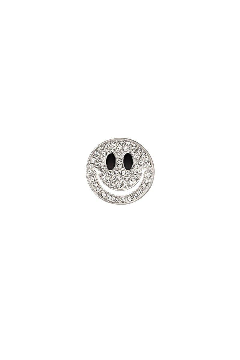 Strass Broche met Smiley DesignRojaluxe